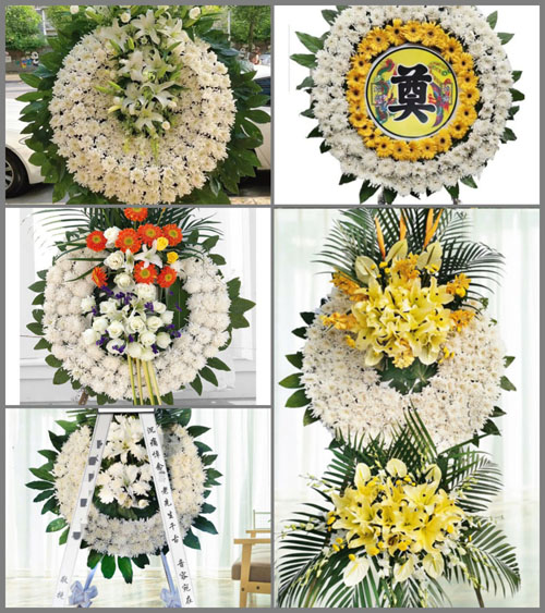 上海奉贤区四团镇小荡村花圈速递