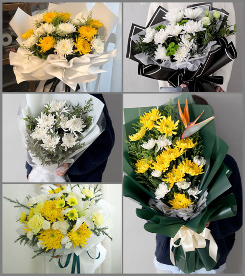 上海奉贤区四团镇小荡村白事花束代送